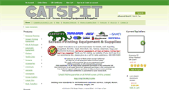 Desktop Screenshot of catspitscreenprintsupply.com